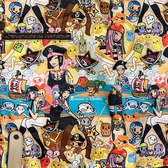LESPORTSAC x Tokidoki Corriere Pirates Messenger Bag RARE - Picture 5 of 7